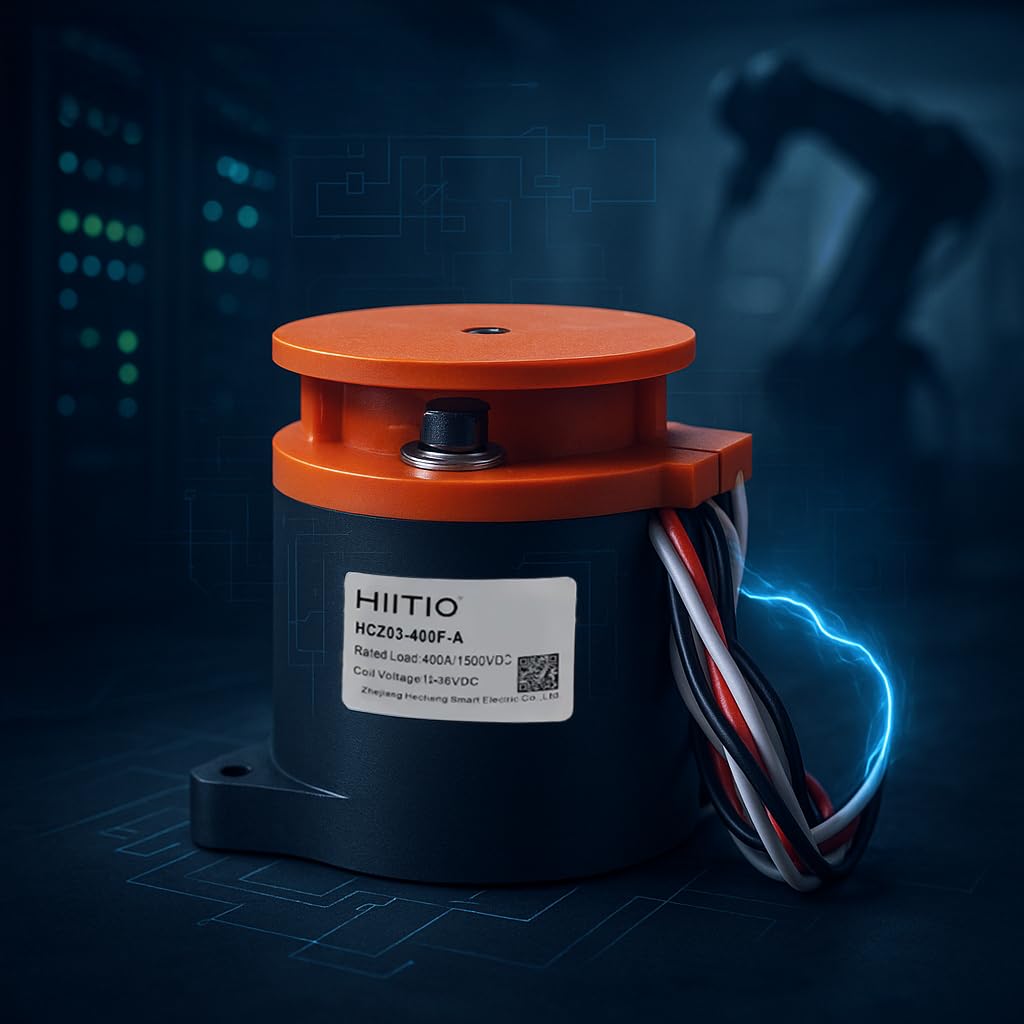 HIITIO1500VDC 400A High Power DC Contactor | UL Certified, Epoxy Encapsulated | SPST-NO for EV Battery Disconnect, Solar & Energy Storage | RoHS & Reach Compliant, HCZ03-400F-A