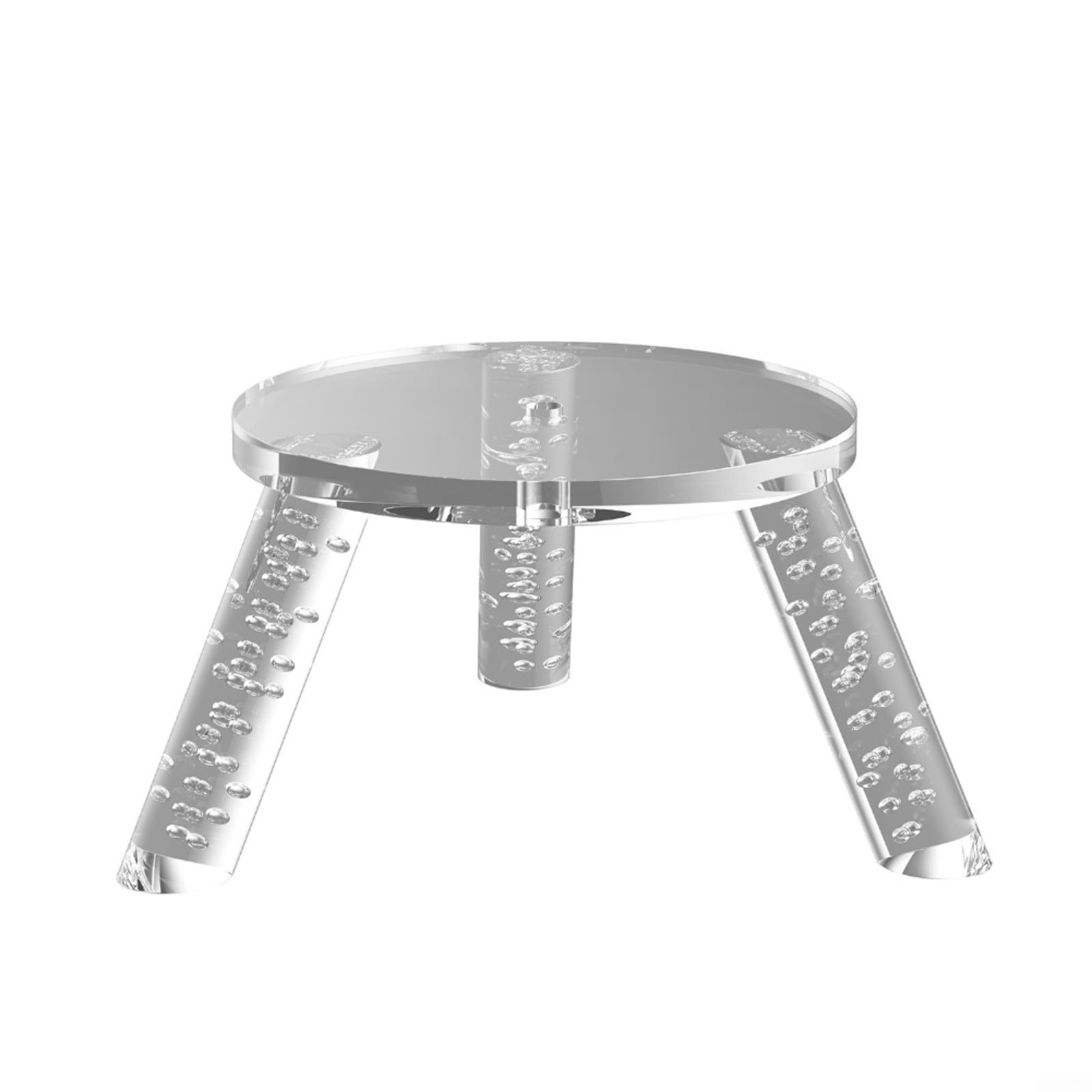 Soporte de altavoz de escritorio para ECHO Studio, para ECHO Dot Max & Spot 2024 - Trípode estable para optimizar el sonido, diseño que ahorra espacio para oficina y salón, transparente (transparente)