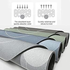 Fezora® Soft Silicone Bathroom Mat Diatomite Door Mat Anti Slip Bath Mat Quick Drying Absorbent Mat for Home and Kitchen (40 x 60 cm) - Color as per Availability (1) Fezora® Soft Silicone Bathroom Mat Diatomite Door Mat Anti Slip Bath Mat Quick Drying Absorbent Mat for Home and Kitchen (40 x 60 cm) - Color as per Availability (1)