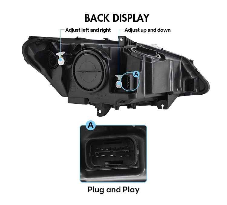 Amazon | BMW Z4 2009-2016 E89用ヘッドライト、スタートアップ