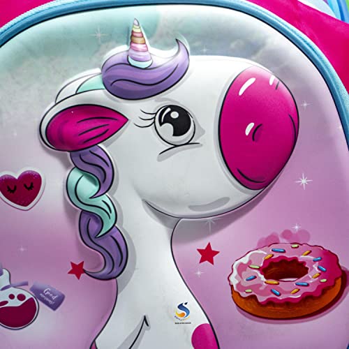 Image of Cute Cartoon Schoolbag Backpack Unicorn Backpack Bookbag for Girls Boys 3 to 6 years