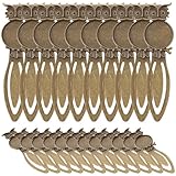 FUOYLOO Lot de 20 Signets Créatifs en Cuivre Couleur Bronze Ancien, Forme Chouette, Marque pages Légers et Compacts pour Étudiants, Accessoire Scolaire Décoratif et Pratique