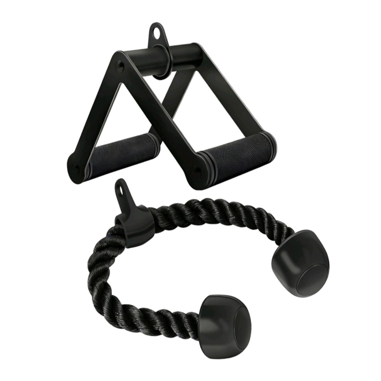 Cable Attachment Set Ergonomic LAT Pulldown Accessories for Shoulders Elbows-image-37