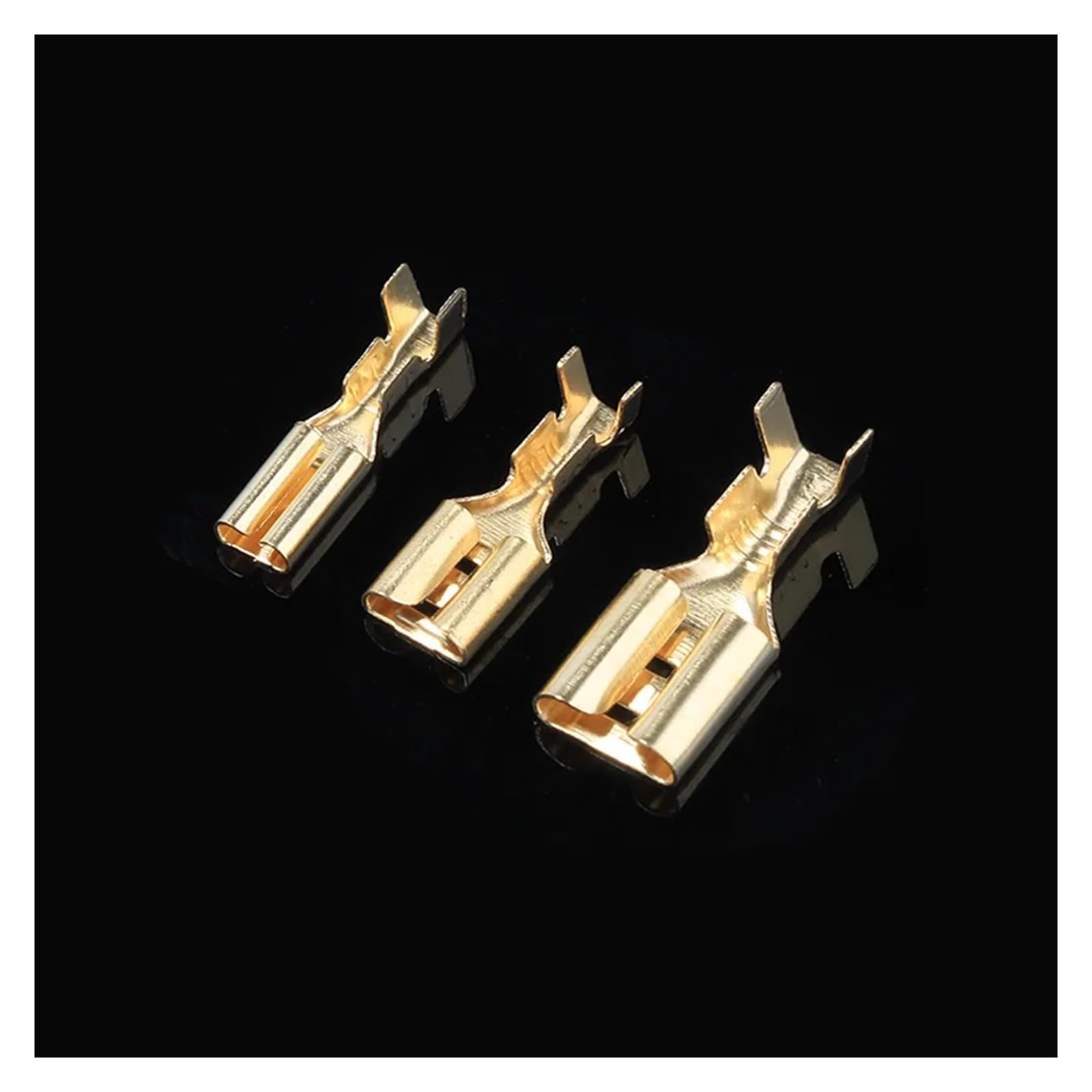 120 terminali a crimpare da 2,8/4,8/6,3 mm, terminali a forcella femmina, connettori per cavi elettrici con guarnizione isolante e guaina isolante.