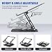 JOYEKY Laptop Stand for Desk, Adjustable Computer Stand with 360° Rotating Base, Ergonomic Laptop Riser for Collaborative Work, Foldable & Portable Laptop Stand, fits for All 10-16" Laptops