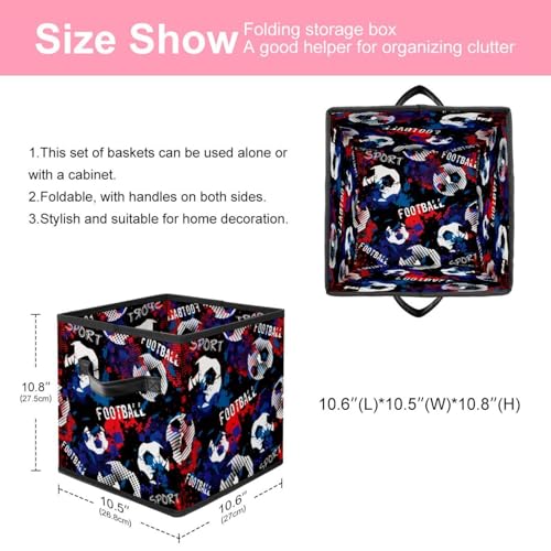 Cube de rangement en tissu avec poignées solides pour dressing modulable