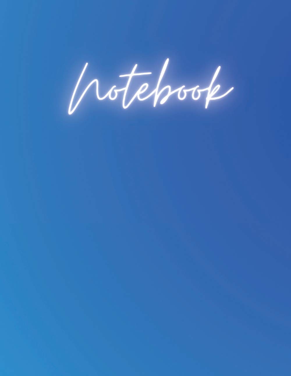 Notebook: Blue, Lined, Large (8.5 x 11 inches) - 100 Pages, Journal, Composition Book