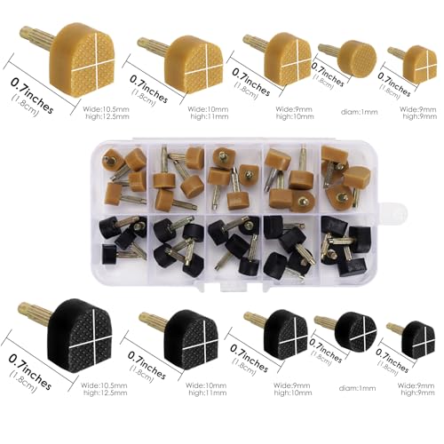 Image of Adorila 20 Pairs High Heel Repair Kit with Removal Pliers - 5 Sizes TPU Replacement Tips - Shoe Repair Tool Set for Stilettos and Boots