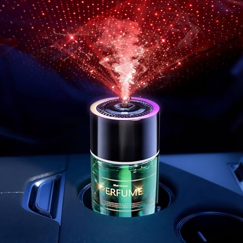 Smart AI Car Air Freshener Car Diffuser with RGB Ambient Light & Starry Ceiling 4 Smart Scent Modes 120-Day Runtime Auto On/Off USB-C Rechargeable Cologne-Inspired Fragrance 120ML