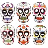FRCOLOR Set di 6 mascherine per Halloween, per feste in costume, carnevale e cosplay, di a...