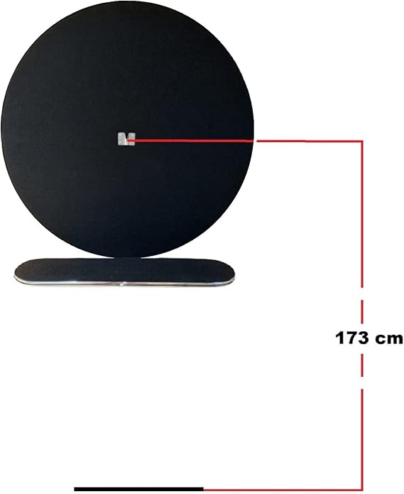 Raf Düzenekli Dart Arkalık. Yuvarlak Siyah. 72cm çap.
