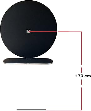 Raf Düzenekli Dart Arkalık. Yuvarlak Siyah. 72cm çap.