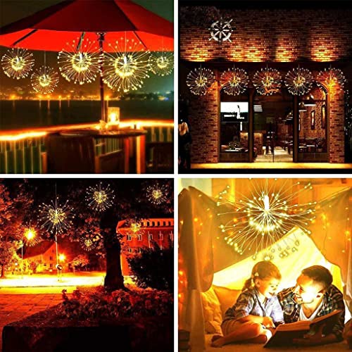 Image of LED Firework Hanging Lights Decorative DIY 50 Branch 150Led Warm White |Remote Controls|Accessories|Ceiling Fans & Accessories|Lighting Ceiling Fans|Home