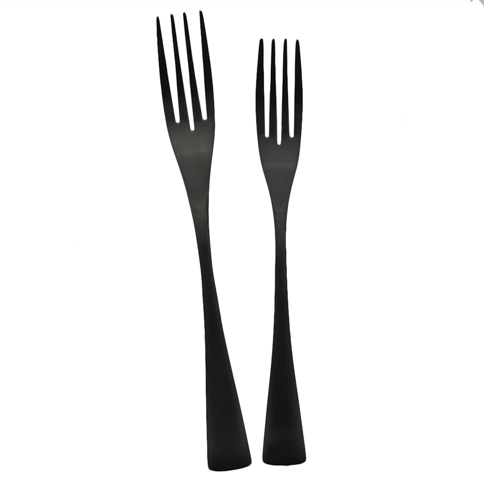Geschirr schwarz Besteck Set Matte Steak Messer Gabel Kaffee Löffel Besteck Set Edelstahl Küche Geschirr Set essgeschirr (Color : 7Pcs)