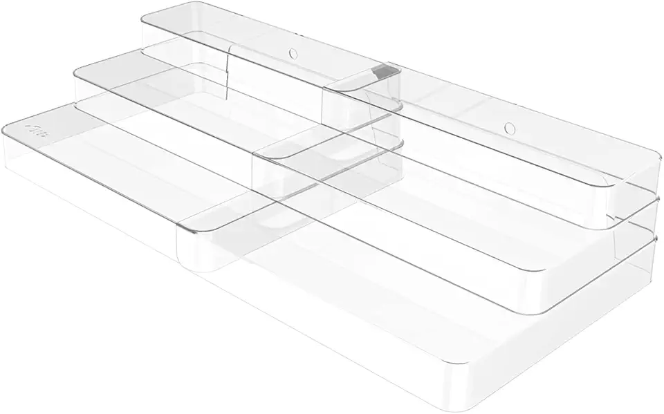 Organizador 3 Níveis Extensível Clear OU 25X29X10CM