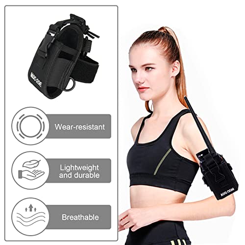 Hi.fancy Msc-20A Walkie Talkie Case Universal Radio Case Two Way Radio Holder Walkie Talkie Case Bag Nylon Walkie-Talkie Case For Security Personnel, Firefighters, Police(Black) #TOP3