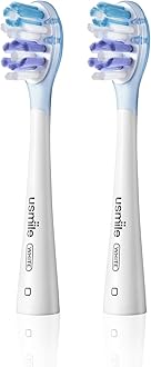Replacement Brush Heads for Y20 Pro/Y10 Pro/P20 Pro/P10 Pro/Y1S, Patented Residual Shock Absorption and Air Cushion, Compatible to usmile Electric Toothbrush, 2-Pack