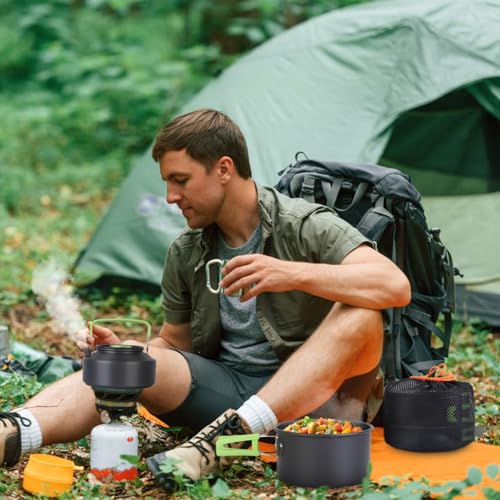 Camping Cooking Ware Set, for Hiking Picnic Outdoor (16)