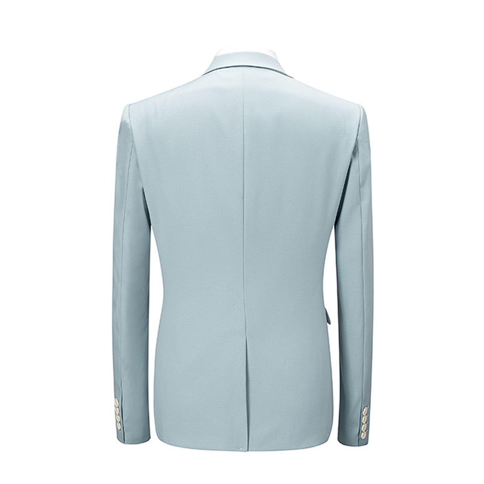 Męski garnitur slim fit jednolity kolor elegancki garnitur smokingowy męski biznesowy na formalne wesele marynarka + spodnie + kamizelka biznesowa na uroczyste kolacje z jednym guzikiem garnitur 3