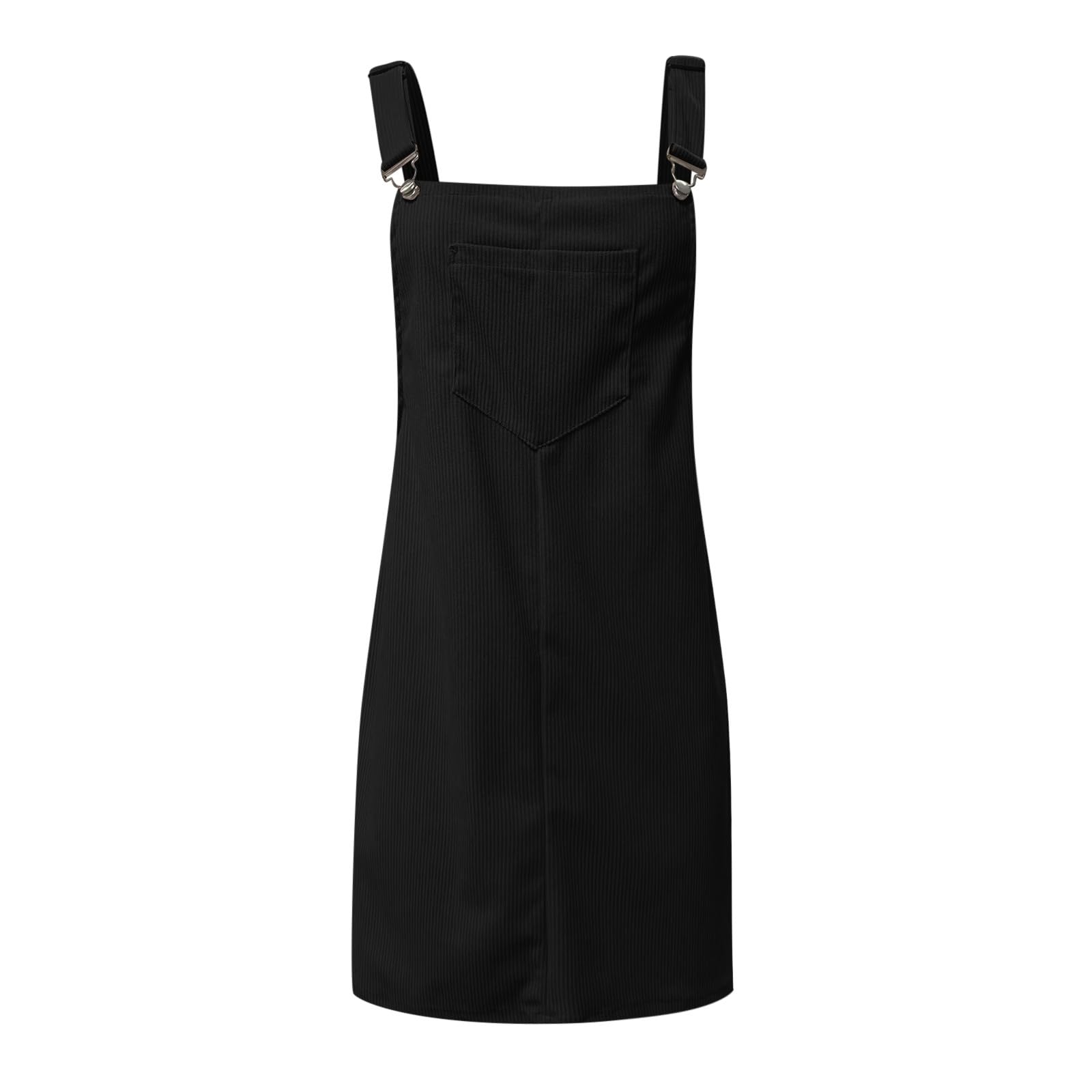 Abito Salopette da donna in velluto a coste casual tute e tute Abito elegante tinta unita Tuta con spalline regolabile con tasche Tuta Gonna A-Line