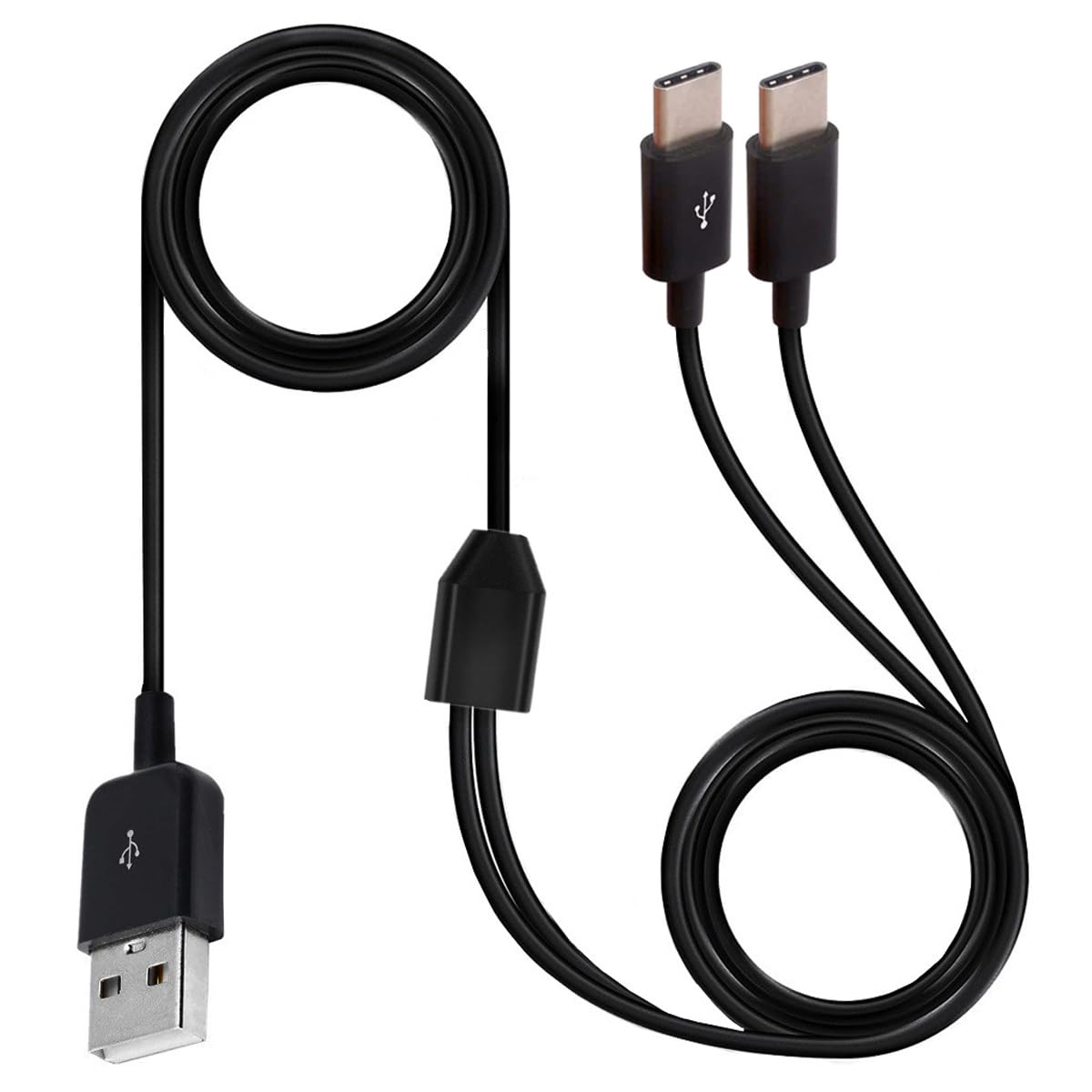 JSADZKJ Cavo di Ricarica Tipo C Splitter 2 in 1 con USB Micro e Mini