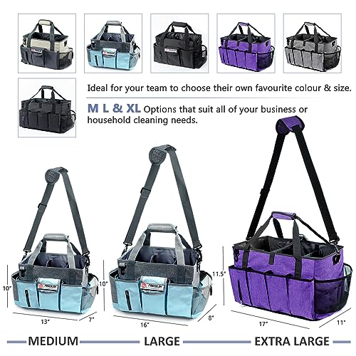 FRECOLSH Large Cleaning Caddy for Cleaning Suppliers Organizer,15" Storage Organizer for House Clean Essential, Wearable Cleaing Bag, Storage Caddy for Housekeeping by FRECOLSH - Image 7