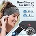 Sleep Headphones Bluetooth Headband for Side Sleeper, 17 Hours Playtime, Wireless Headband Headphones with HD Stereo Speakers for Workout,Running,Yoga, Ideal Gifts for Men, Women, Teens, Navy Blue