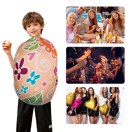 Costume d'œuf de Pâques en tissu polyester de 76 x 105 cm - 4