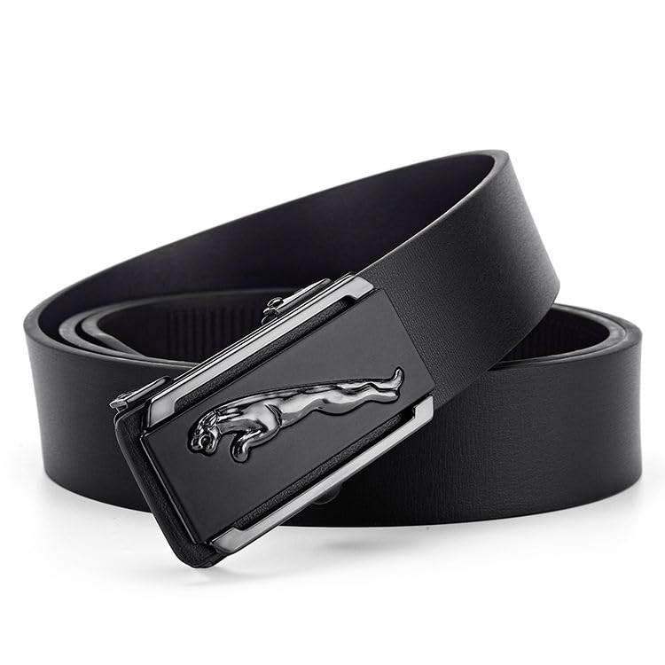Image of WildHorn Men's Genuine Leather Belt for Men| Premium Auto-Lock Buckle | Adjustable up to 48 inch | Formal & Casual Wear | Micro-Adjust Fit | Stylish Gift Box Included