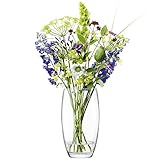 Viene en paquete fotográfico LSA Flower FW31 - Jarrón, 29 cm de alto, transparente