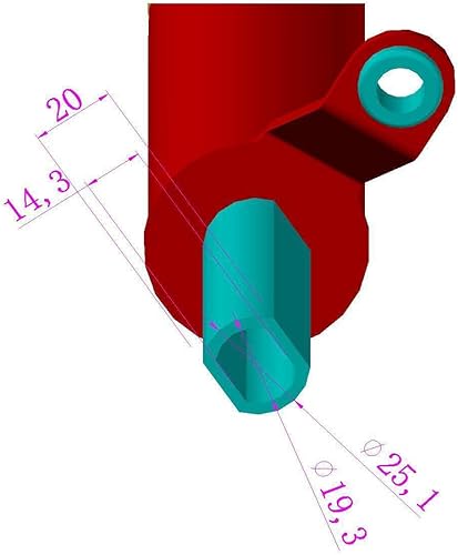 Miniatura 8 de Pateyney 28" GM Columna de Dirección Inclinación Manual Trans Sin Llave Universal W 9 Orificio Adaptador Negro