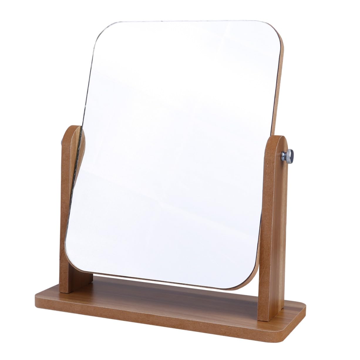 Miroir de maquillage nomade fini les reflets flous cadre gris
