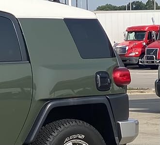 Car Gas Cap Fuel Cover for Toyota FJ Cruiser 2007 2008 2010 to 2020 2021 2022, Black Oil Tank Trim Add On,for FJ Cruiser Gas Tank Cap Cover