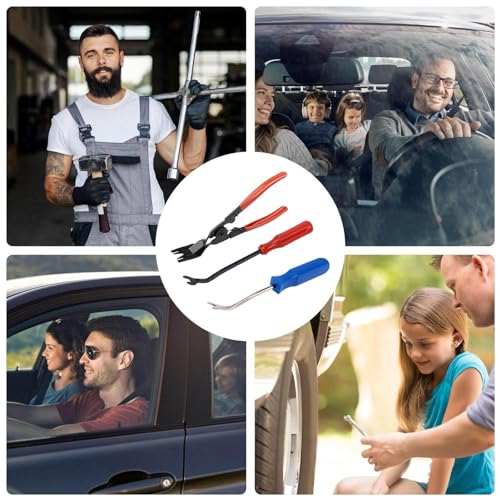 Ferramenta de remoção de clipe de carro | 3 pçs/set ferramenta de remoção de clipe de corpo kit de r