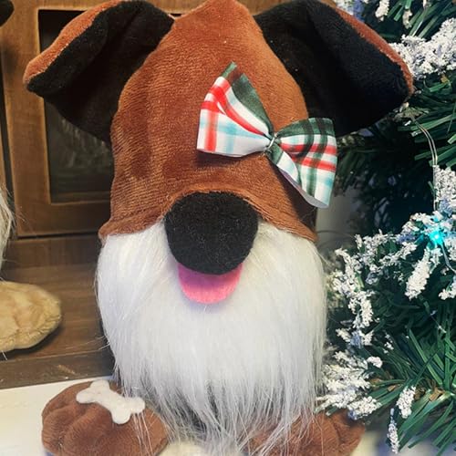 Weihnachtswichtel, Welpenpuppe, skandinavische Figur – Hunde- , Sammelfiguren, Haustierspielzeug, Cartoon-Puppe, schwedische Tomte, Weihnachtsdekoration