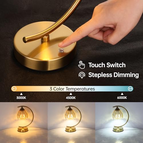 Image of Shenmoyl Tulip Table Lamp, 5200mAh Cordless Touch Control Table Lamp with 3 Color Temps & Stepless Dimming, Rechargeable Battery Table Lamp for Living Room, Bedroom, Office, Shelf (Amber Tulip)