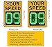 Speed Display Radar Traffic Sign, Solar Powered LED Speed Radar Display Radar Feedback Sign Remote Control with Accessories (50cm*70cm/20 * 27in)