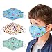 Dust Mask for Kids,Aniwon 3 Pcs PM2.5 Kids Mouth Face Mask with 6 Pcs Activated Carbon Filter Insert,Washable Cute Cotton Mouth Mask with Adjustable Straps (Blue)