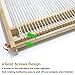 Weaving Loom Kit,Wooden Multi-Craft Weaving Loom Tapestry Loom Large Frame 9.85x 15.5inch,DIY Hand-Knitting Weaving Machine with Loom Stick Bar for Kids, Adult and Beginners Handcraft Loom