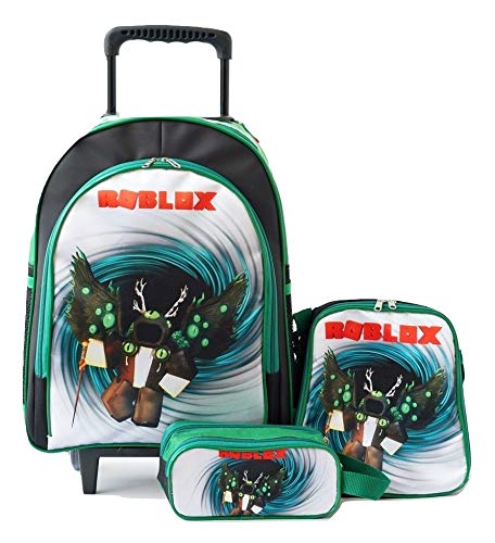 Mochila Roblox Domino's Rodinhas Lancheira E Estojo Kit