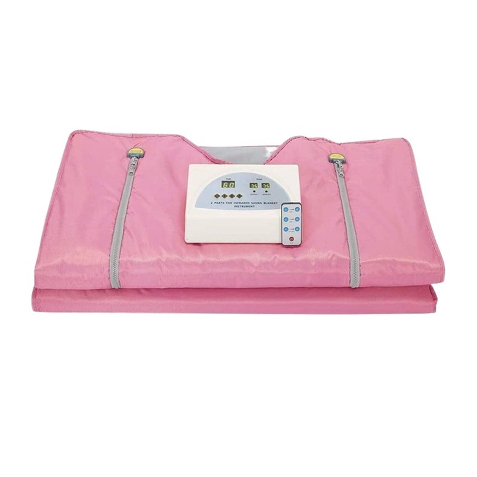 Sauna parowa, Cyfrowy koc grzewczy do sauny na podczerwień, koc do sauny Oxford, urządzenie do odchudzania ciała Shaper terapia detoksykacyjna domowe spa(Pink)