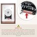 Retro Music Photo Frame CD Player, Professional-Grade CD Laser Head, Dual-Purpose Wall-Mount/Desktop Design, Requires External Speakers, Digital Display & Remote,CD not included, Festival Gift.
