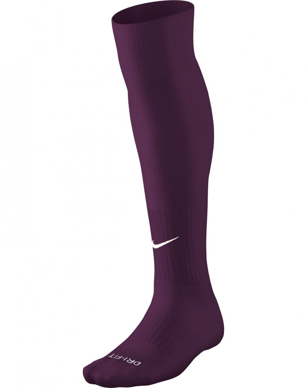Pair of Nike Classic Cushioned Socks in Cardinal color, showing the Nike swoosh logo near the ankle.