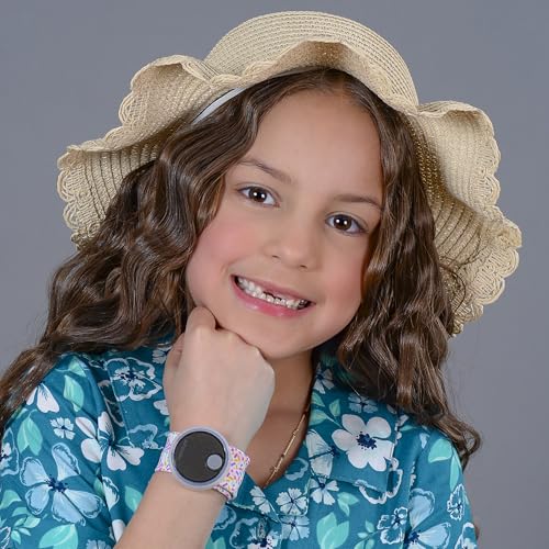 Image of Watchitude: Tag'd Trackable Watch - Sprinkles - Kids Digital Watch, Apple Airtag Compatibility, Slap Band, White LED Display, Girls & Boys, Ages 4+