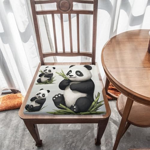 Coussin de sol de méditation panda en mousse à mémoire de forme 37x35cm