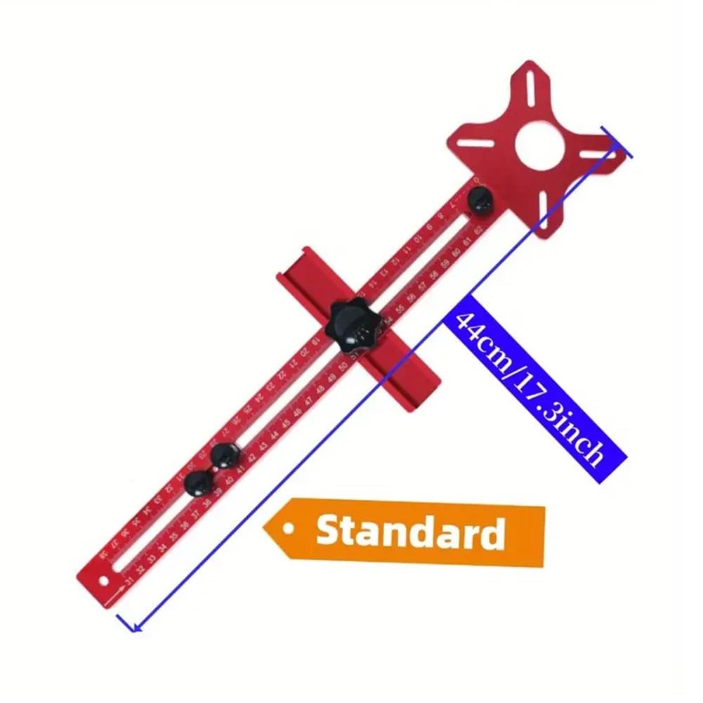 Router Fräsrillenhalterung, Holzbearbeitung, Schrankvorrichtung, Aluminiumlegierung mit Schnelldemontage-Design, für Kreisschneiden, für Rot