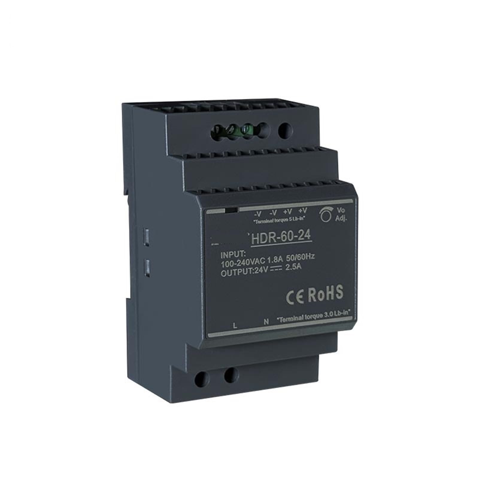 HDR-60W Fuente de alimentación conmutada ultradelgada para riel DIN