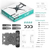ONKRON Full Motion TV Wall Mount for 32-65 Inch Screen, Universal TV Wall Bracket up to 41 kg - Rotating TV Bracket for Wall VESA 100x100 - VESA 400x400/Tilt and Swivel TV Wall Bracket M4R-B Black - Image 9