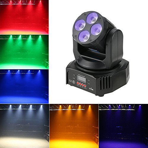 Tomshine 60W Moving Head Lights 6 IN1 DMX-512 16/18 Channels Stage Lighting Sound