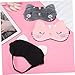 Ipetboom 3Pcs Cute Sleep Mask for Men Women Eye Cover with Elastic Band Light Blocking Blindfold for Comfortable Sleep for Pajama Parties